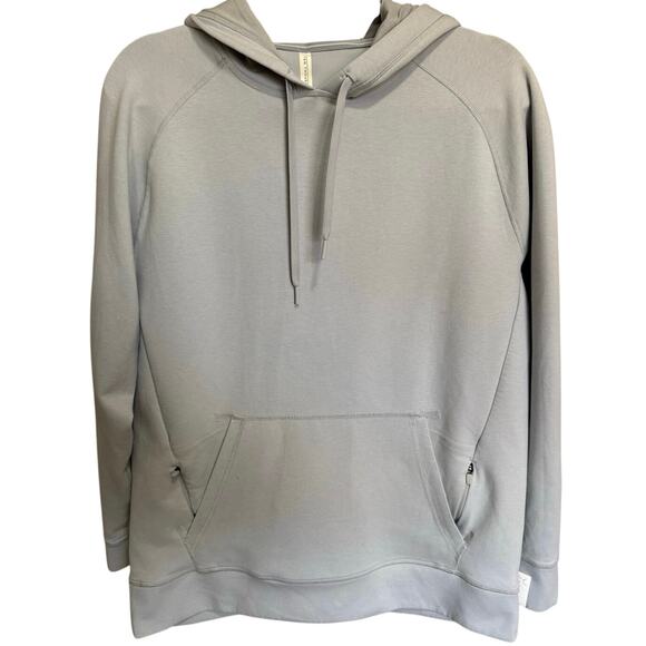 Ten Thousand Midweight Tech Hoodie Pullover Sweatshirt Athleisure Gray Size Larg - Picture 5 of 12